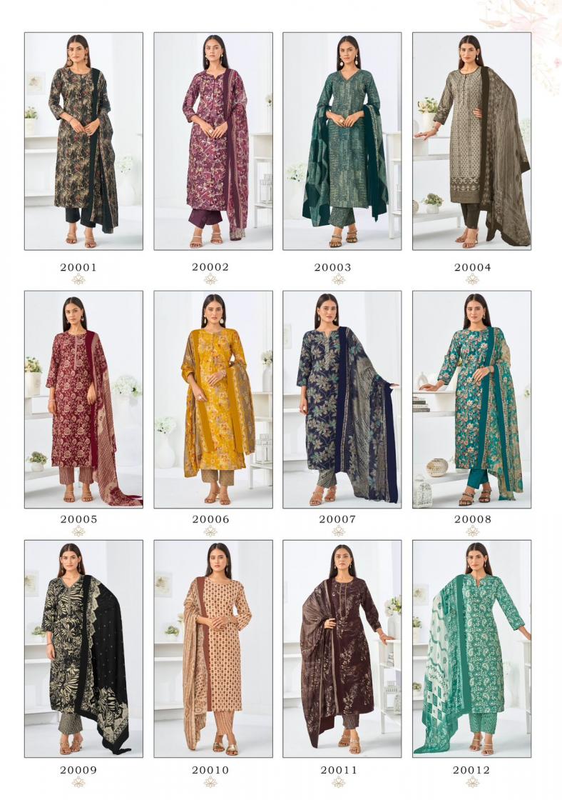 SURYAJYOTI ZION COTTON VOL 20 FULL STITCH COTTON PLUS SIZE 3PCS DRESS