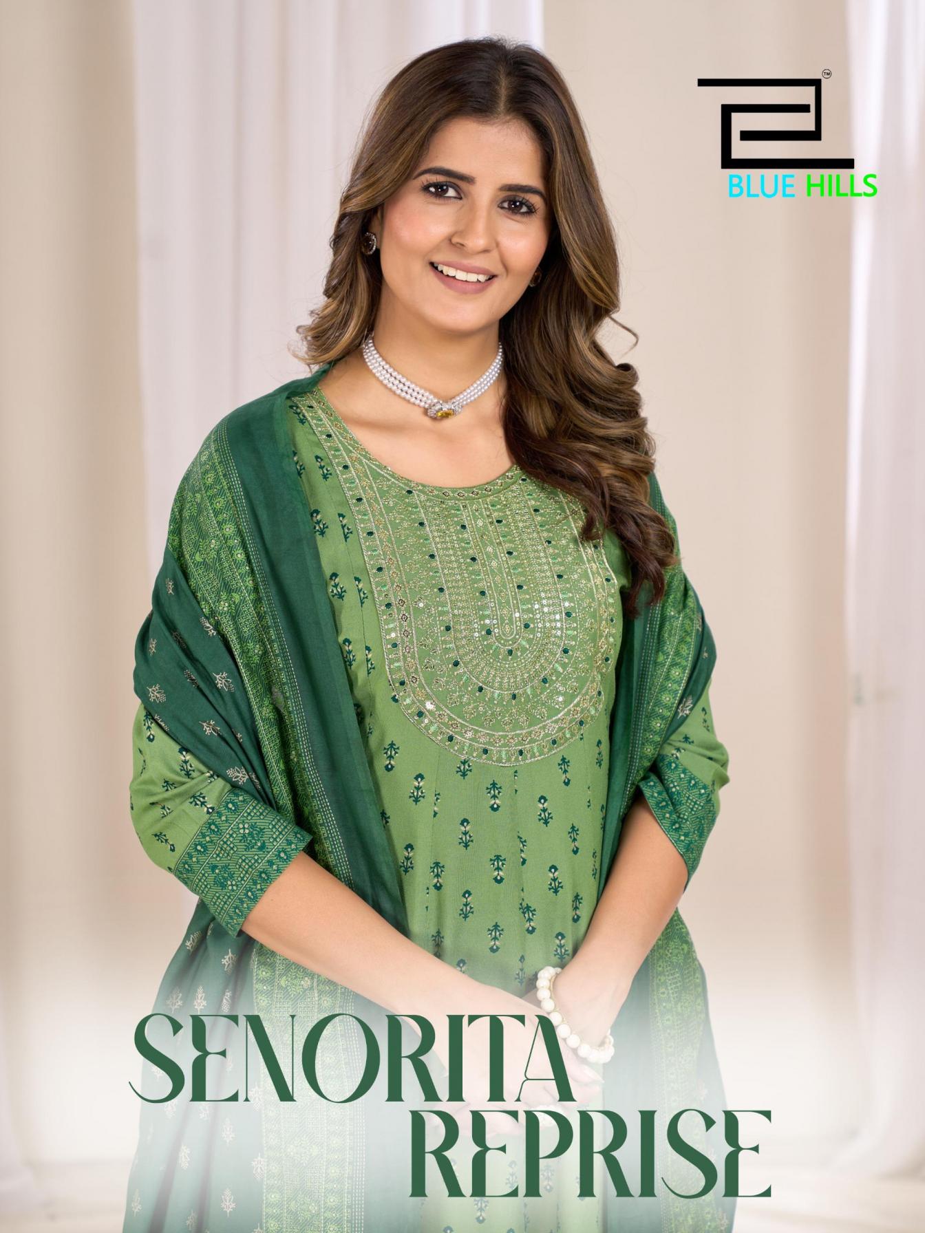 SENORITA REPRISE BY BLUE HILLS ANARKALI RAYON READYMADE PLUS SIZE DRESS