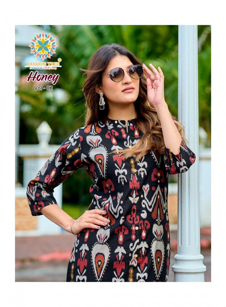 PASSION TREE HONEY VOL 2 READYMADE A-LINE VETICAN PRINT PLUS SIZE CO-ORD SET