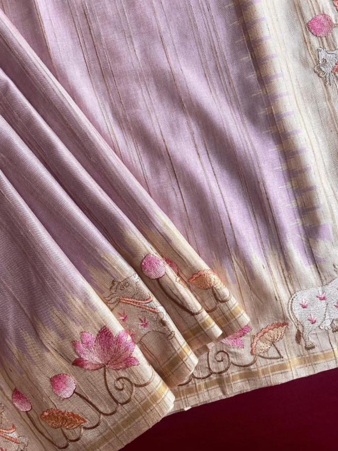 KALYANI ELEGANT STYLE LOOM TUSSAR SAREE ONLINE 