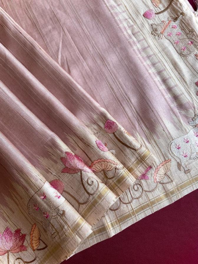 KALYANI ELEGANT STYLE LOOM TUSSAR SAREE ONLINE 