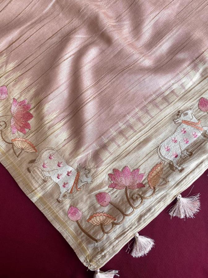 KALYANI ELEGANT STYLE LOOM TUSSAR SAREE ONLINE 