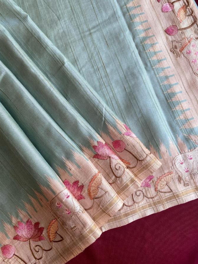 KALYANI ELEGANT STYLE LOOM TUSSAR SAREE ONLINE 