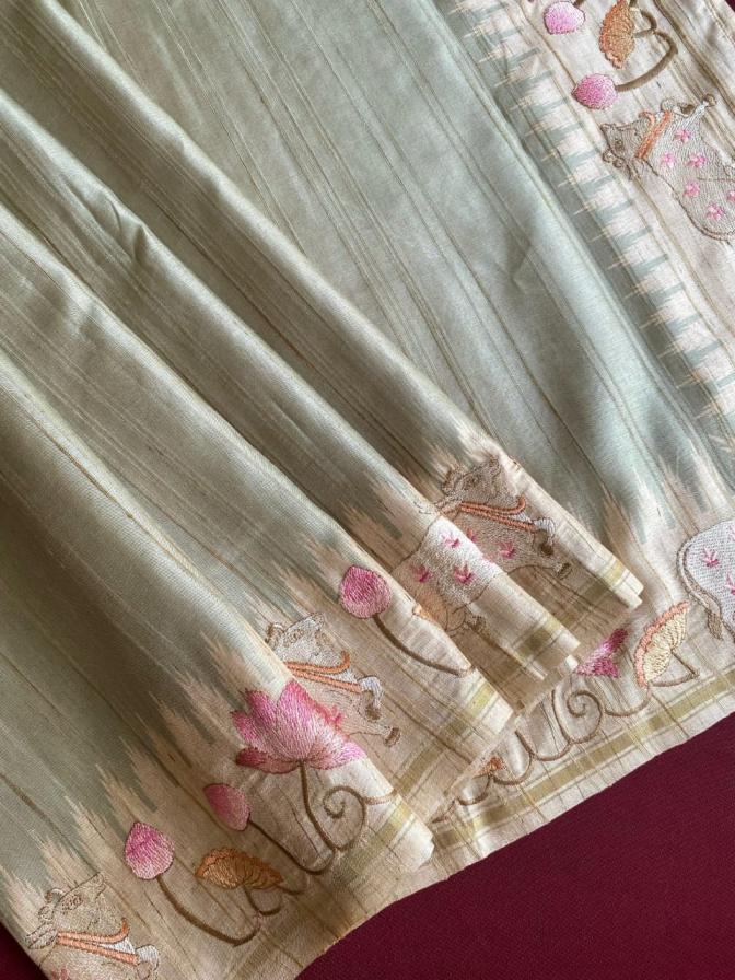 KALYANI ELEGANT STYLE LOOM TUSSAR SAREE ONLINE 