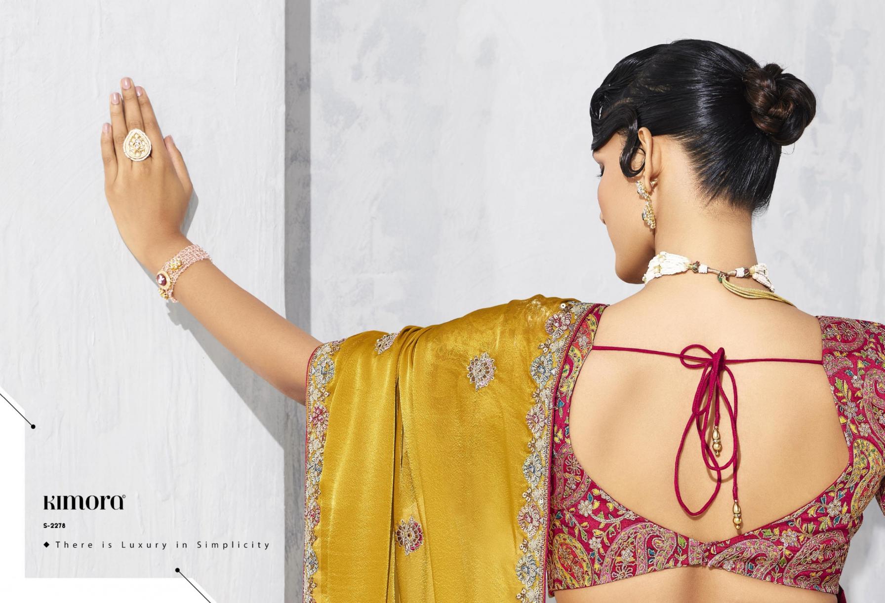 LASHKARA BY KIMORA OCCASION WEAR GLASS TISSUE ORGANZA SAREES 