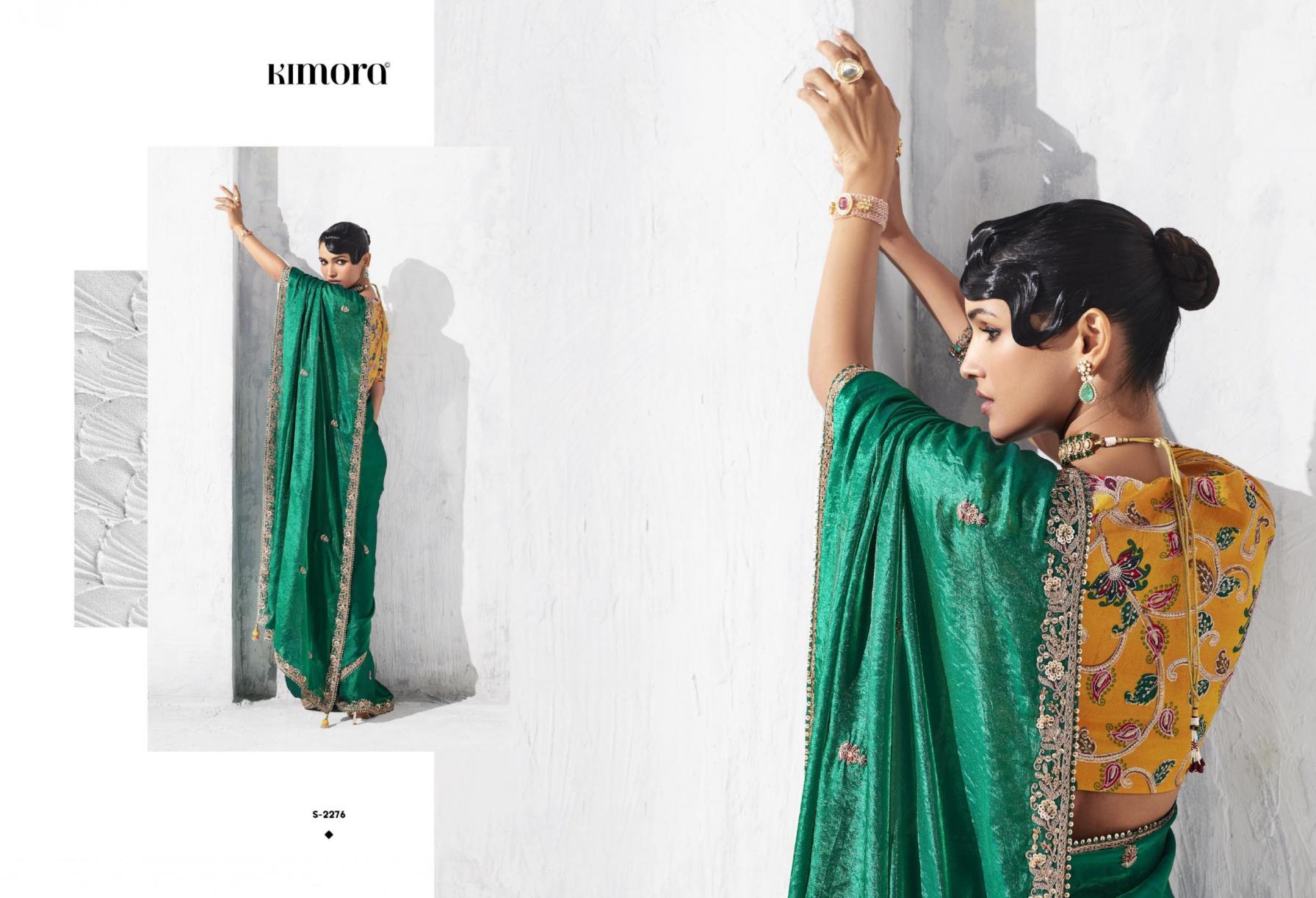 LASHKARA BY KIMORA OCCASION WEAR GLASS TISSUE ORGANZA SAREES 