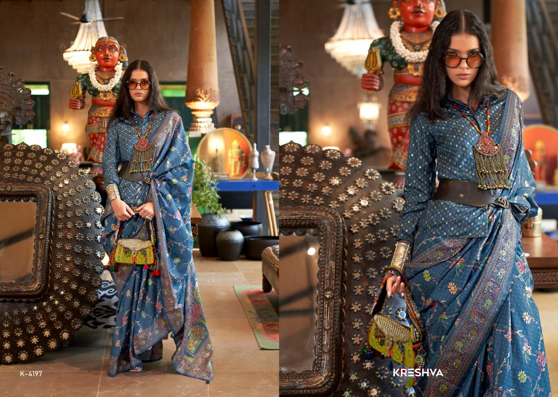 SENSATION BY KRESHVA SILK 4197-4202 STYLISH SAREES 