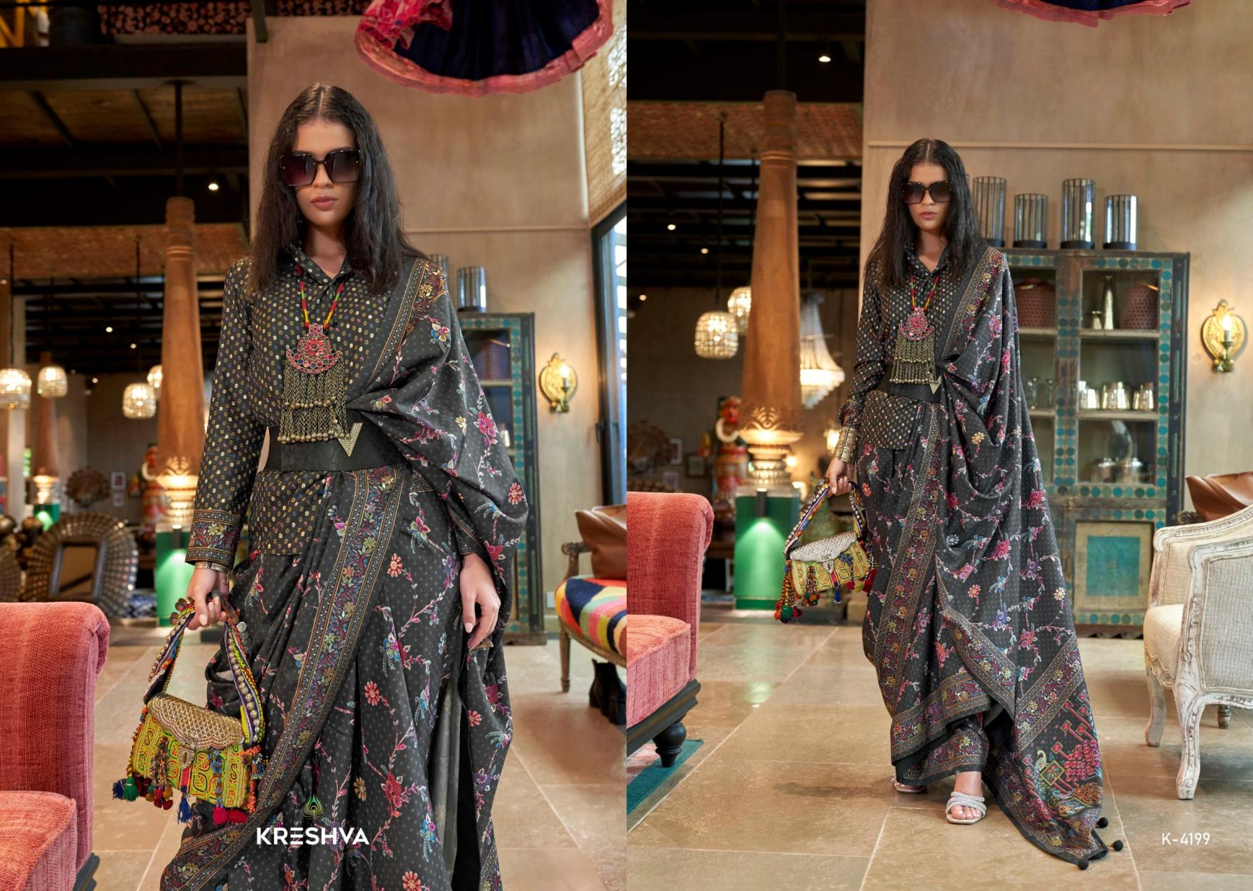 SENSATION BY KRESHVA SILK 4197-4202 STYLISH SAREES 