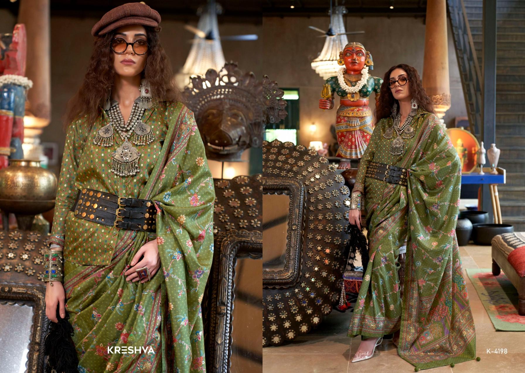 SENSATION BY KRESHVA SILK 4197-4202 STYLISH SAREES 