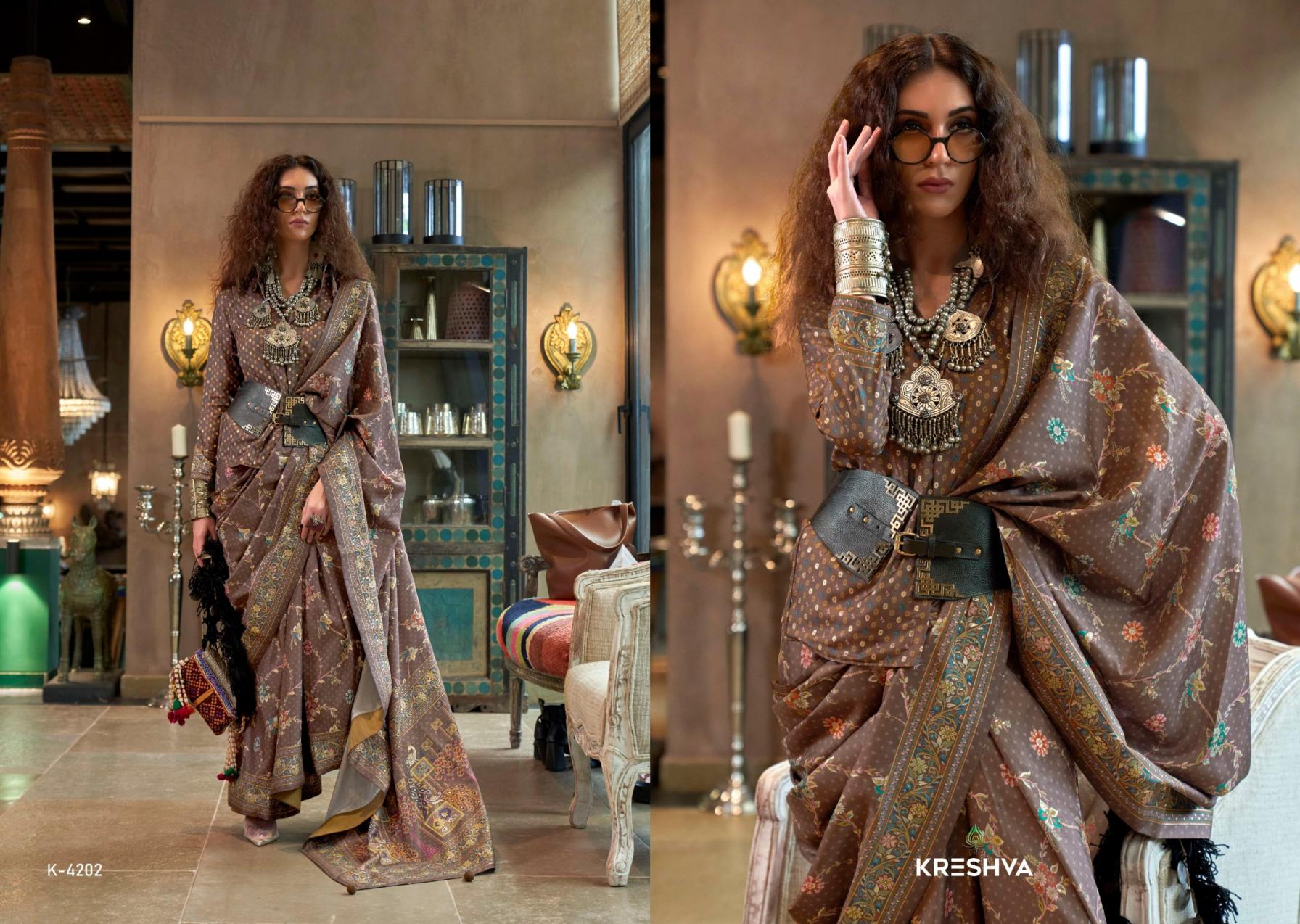 SENSATION BY KRESHVA SILK 4197-4202 STYLISH SAREES 