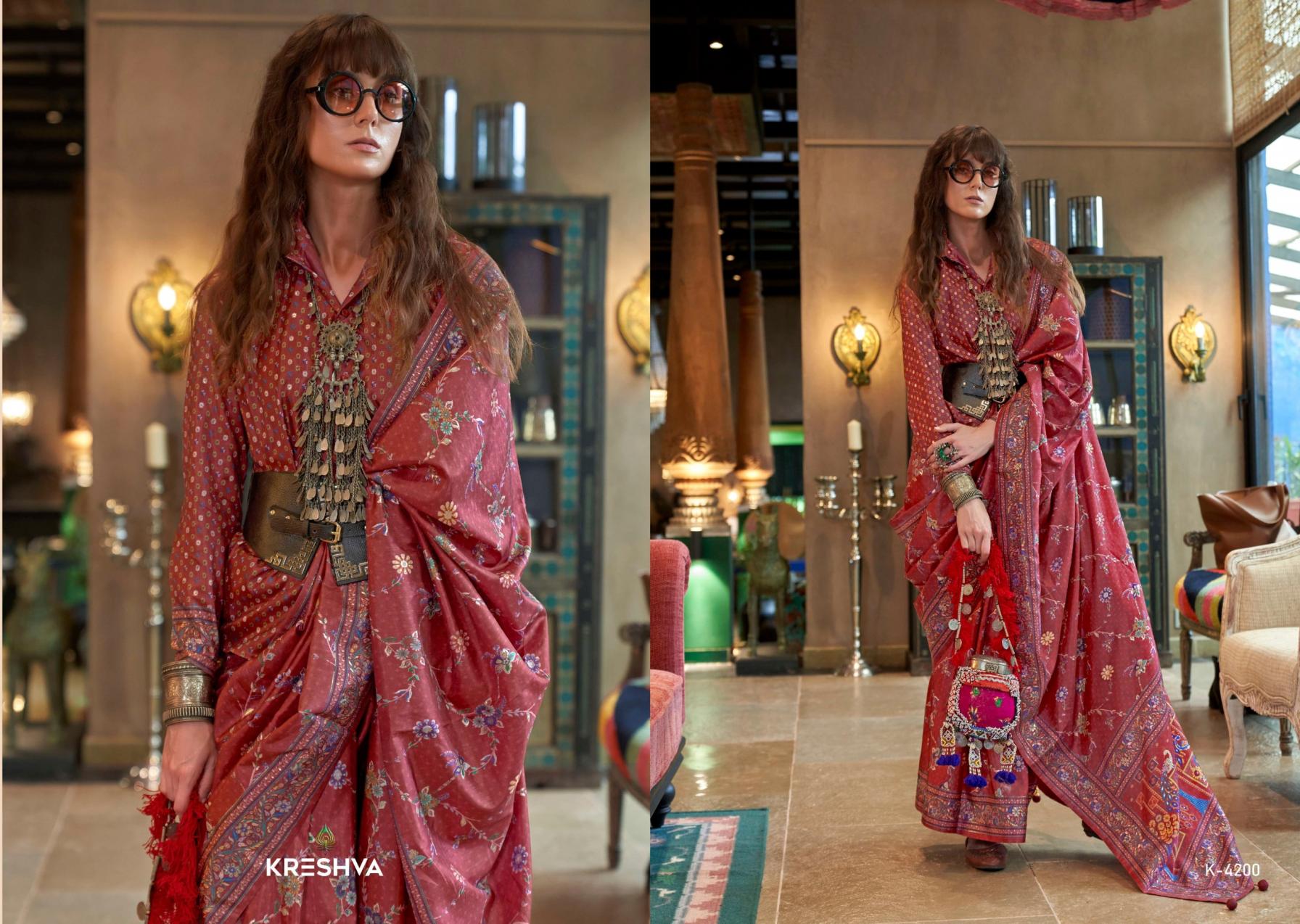 SENSATION BY KRESHVA SILK 4197-4202 STYLISH SAREES 