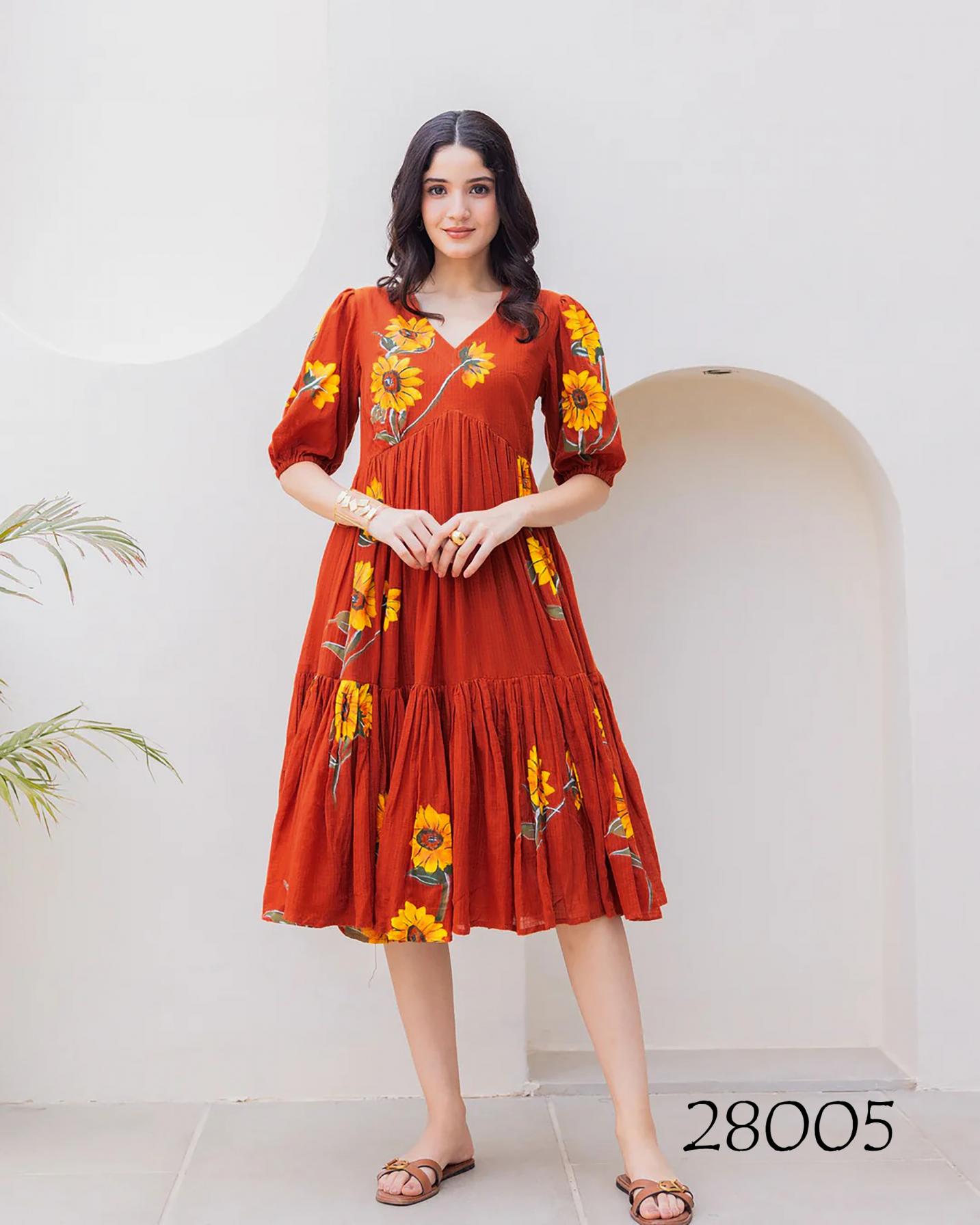 LUCAYA VOL 28 KOTA CHECKS FULLY STITCH SHOP TRENDY PLUS SIZE SHORT KURTI 