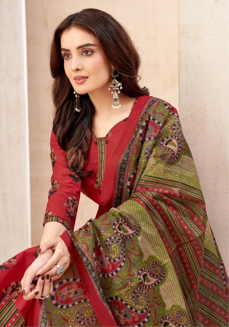 JAIPURI VOL 11 BY MAYUR CREATION COTTON FANCY FULL STITCH BIG SIZE DRESS