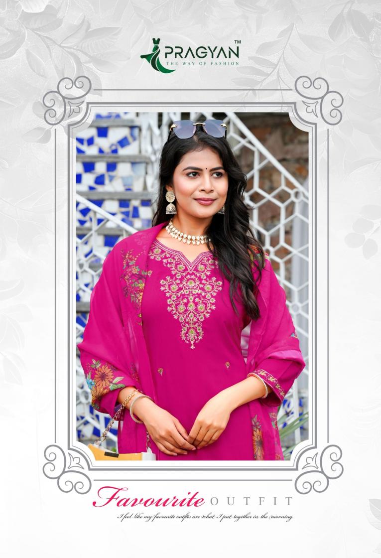 ELEGANCE VOL 1 BY PRAGYAN SILK STYLISH BIG SIZE 3PCS DRESS