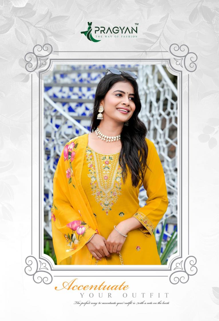 ELEGANCE VOL 1 BY PRAGYAN SILK STYLISH BIG SIZE 3PCS DRESS