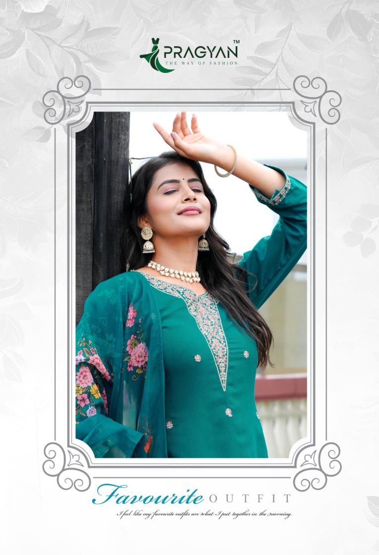 ELEGANCE VOL 1 BY PRAGYAN SILK STYLISH BIG SIZE 3PCS DRESS