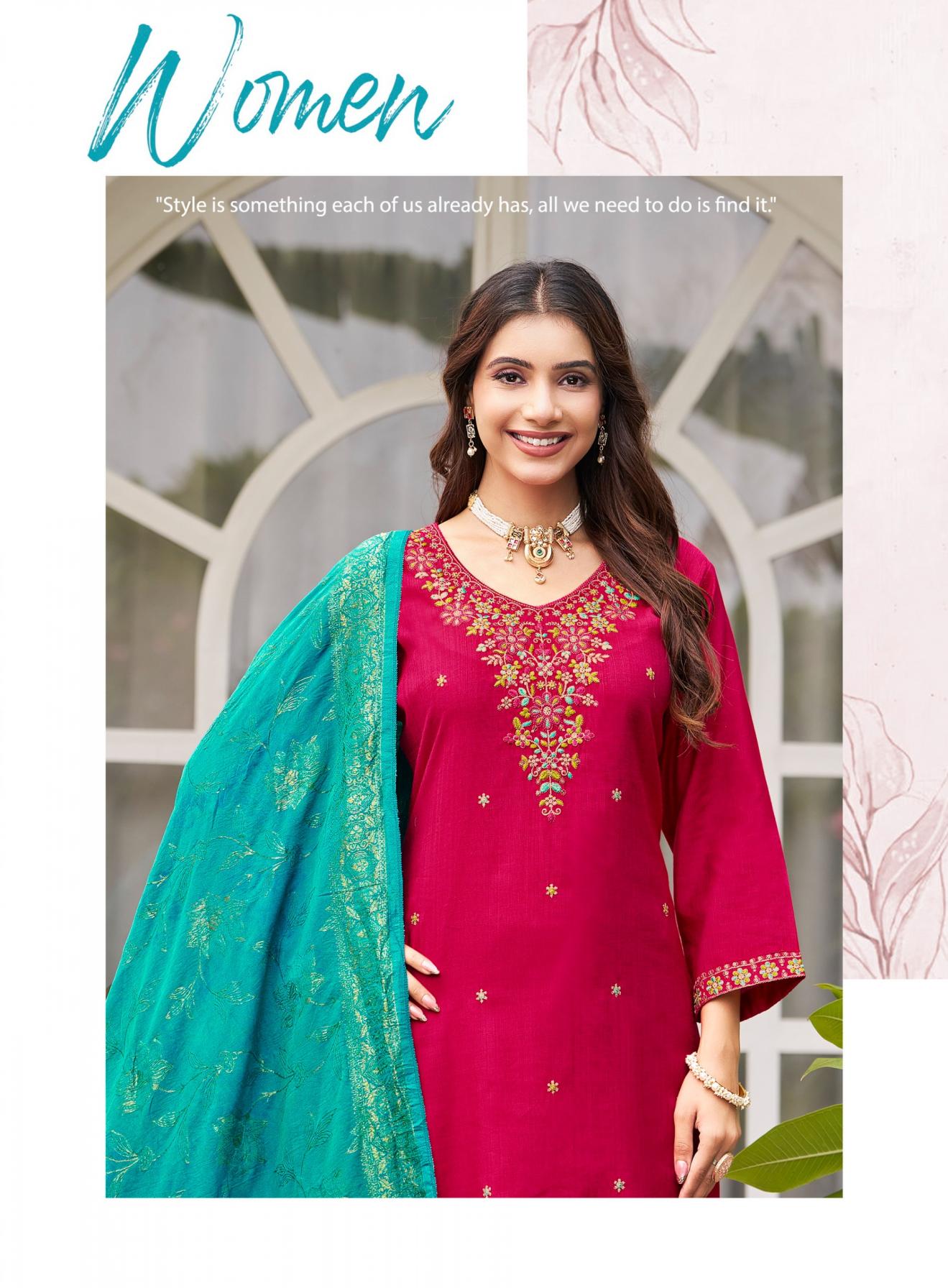 NAZAKAT VOL 1 BY RADHIKA LIFESTYLE VERTICAN SILK READYMADE PLUS SIZE SUITS 