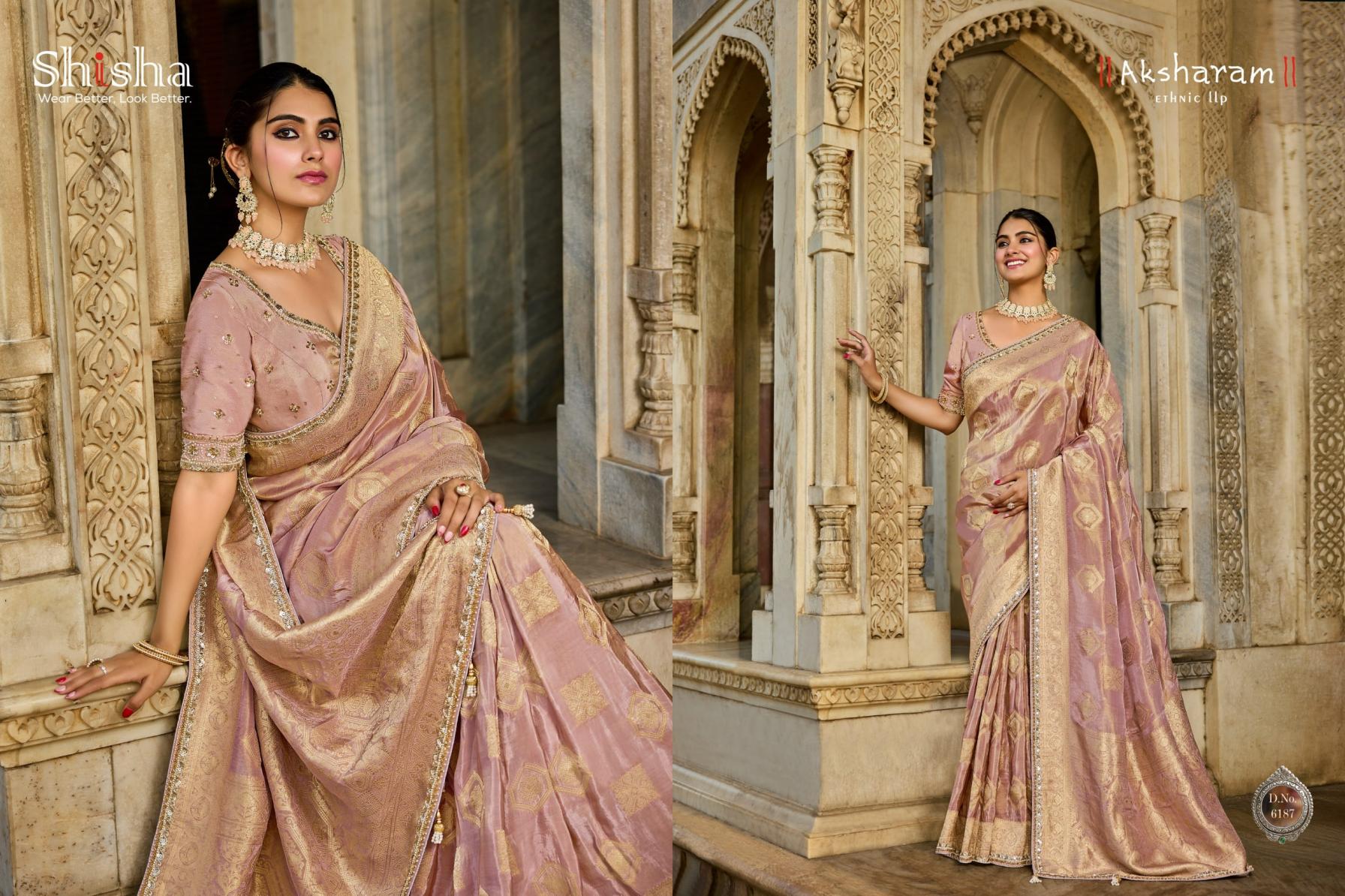 KUM-KUM VOL 2 BY SHISHA OCCASION WEAR VISCOSE TISSUE SAREE 