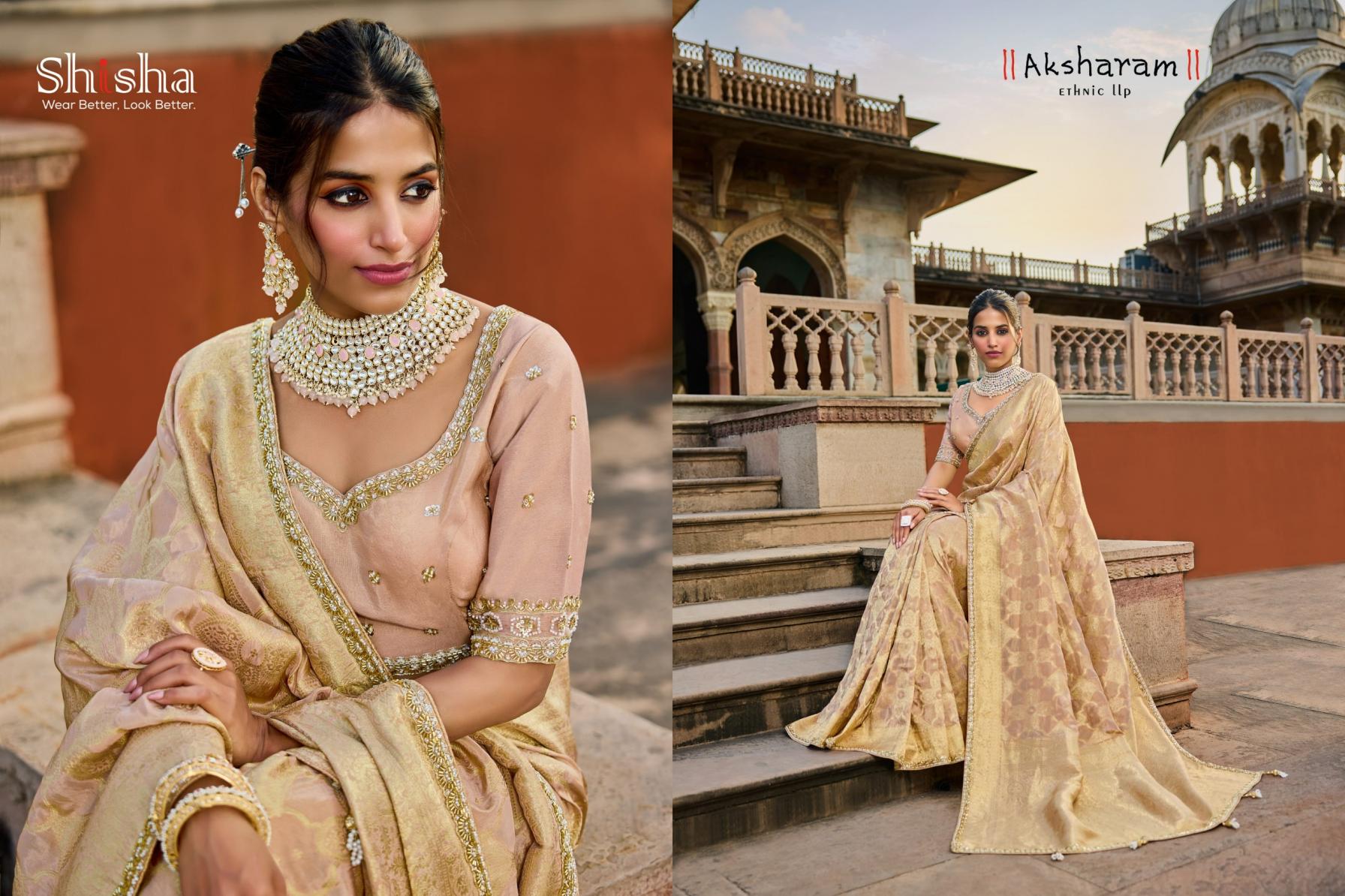 KUM-KUM VOL 2 BY SHISHA OCCASION WEAR VISCOSE TISSUE SAREE 