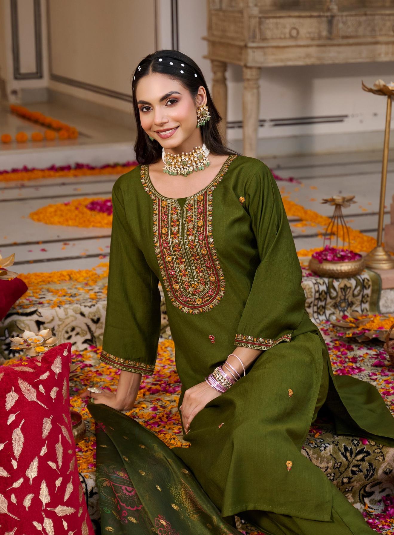 RADHIKA LIFESTYLE SUHANI VOL 2 READYMADE BIG SIZE VERTICAN SILK 3PCS DRESS