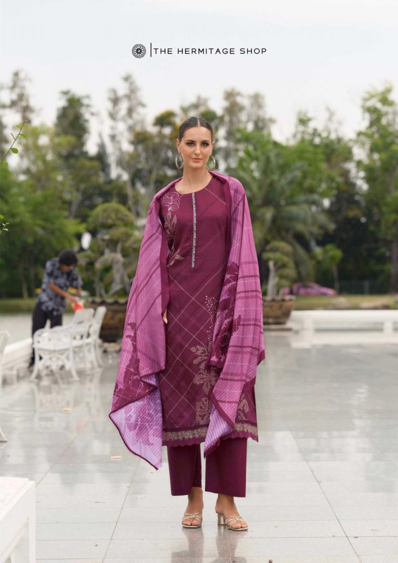 SVA BY THE HERMITAGE SHOP READYMADE STYLISH VISCOSE LAWN BIG SIZE 3PCS DRESS