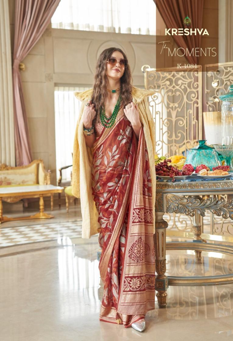 KRESHVA THE MOMENTS ELEGANCE GEORGETTE SAREES 