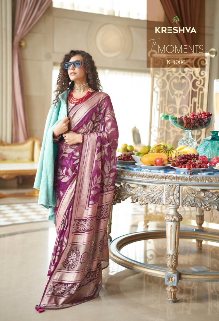 KRESHVA THE MOMENTS ELEGANCE GEORGETTE SAREES 