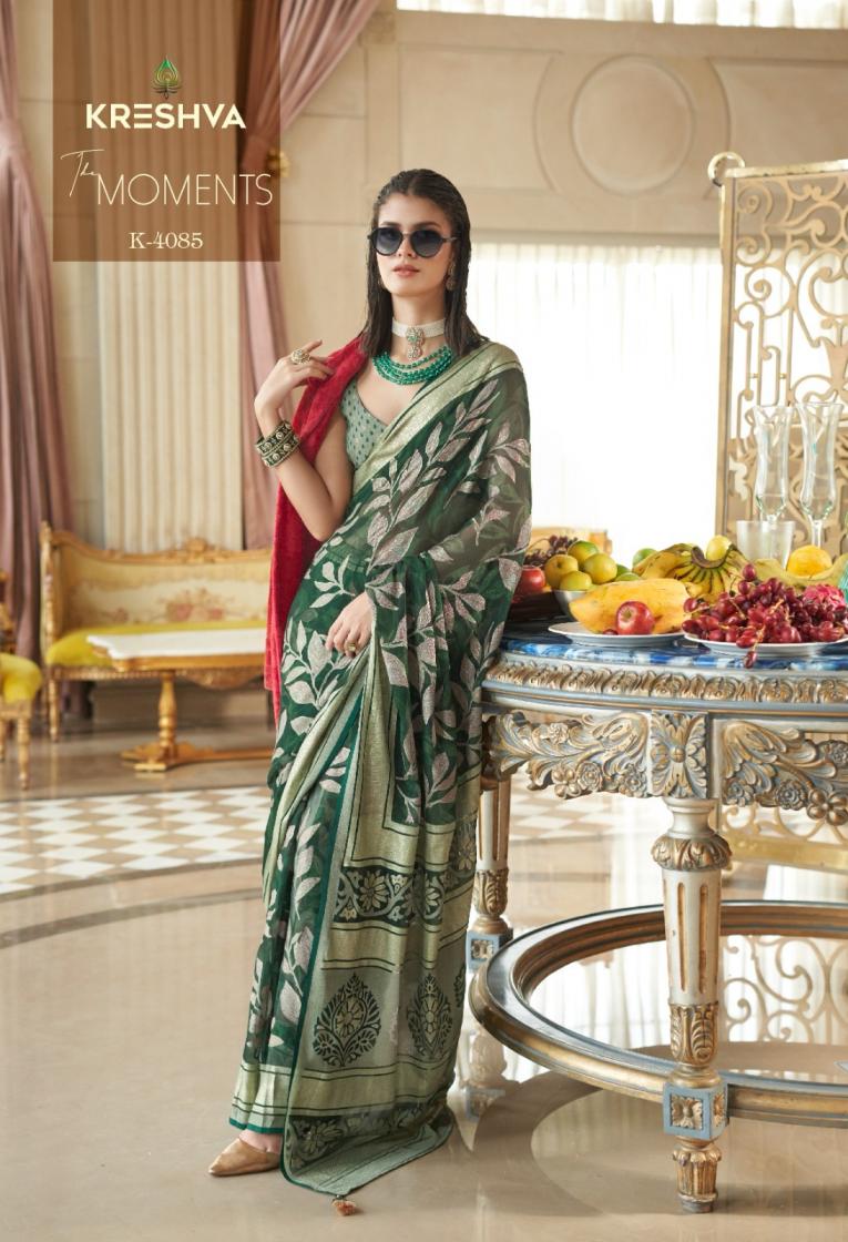 KRESHVA THE MOMENTS ELEGANCE GEORGETTE SAREES 
