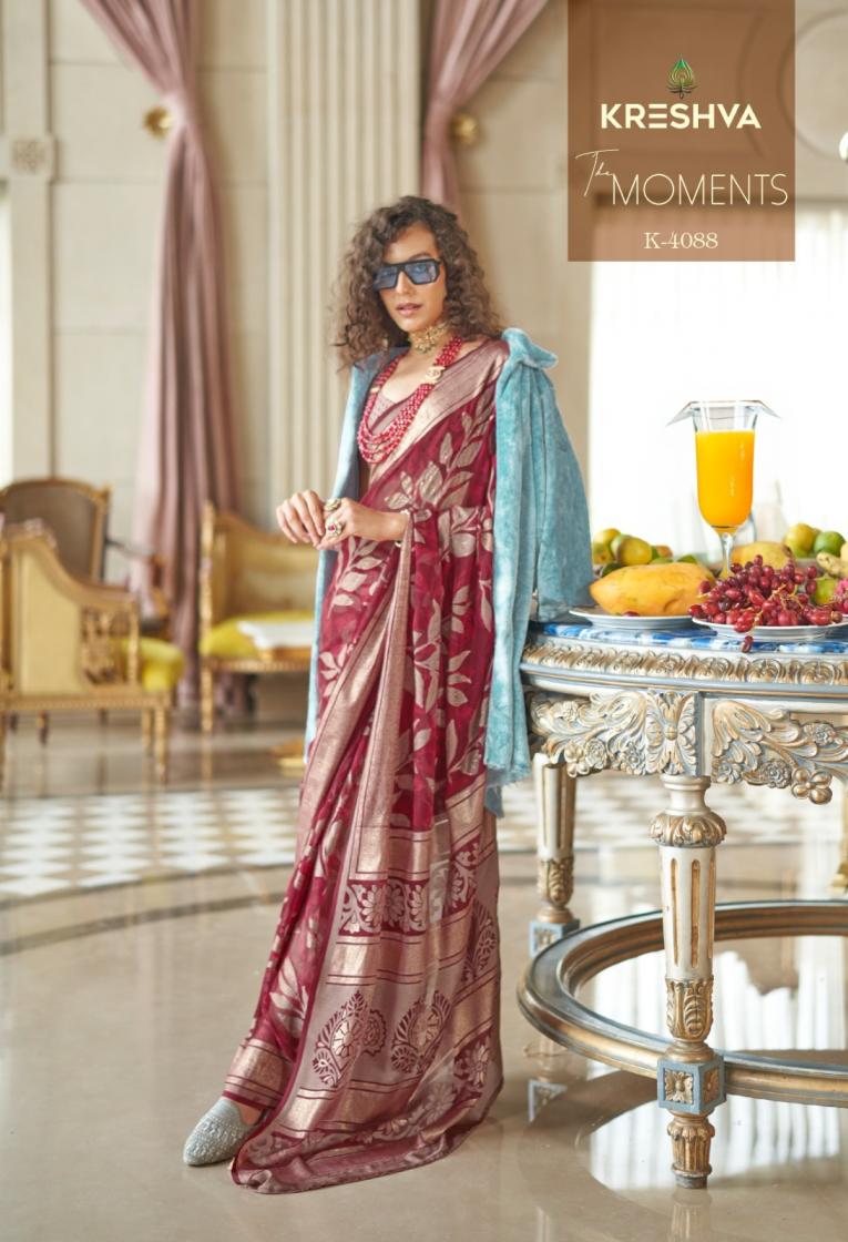 KRESHVA THE MOMENTS ELEGANCE GEORGETTE SAREES 