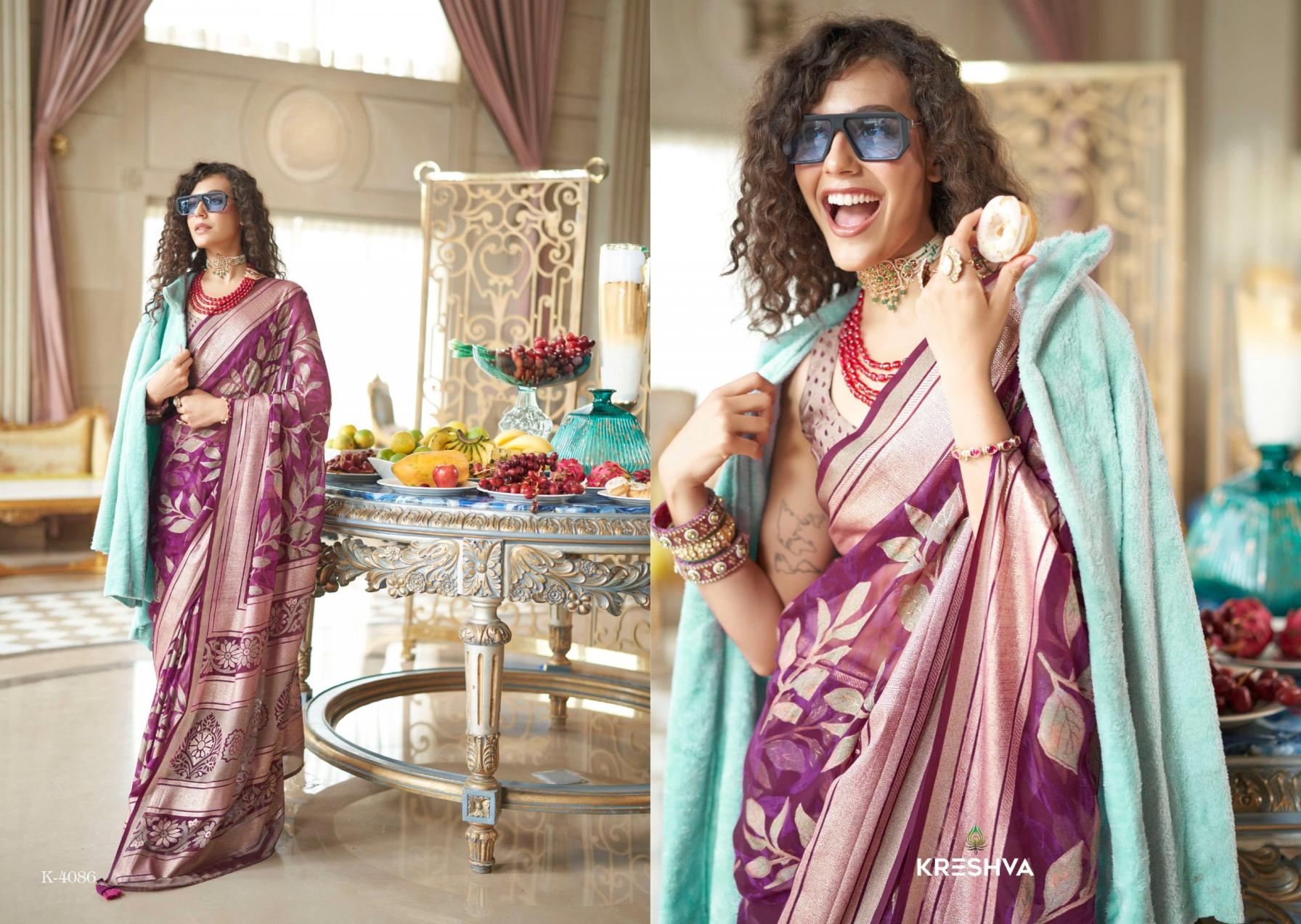 KRESHVA THE MOMENTS ELEGANCE GEORGETTE SAREES 