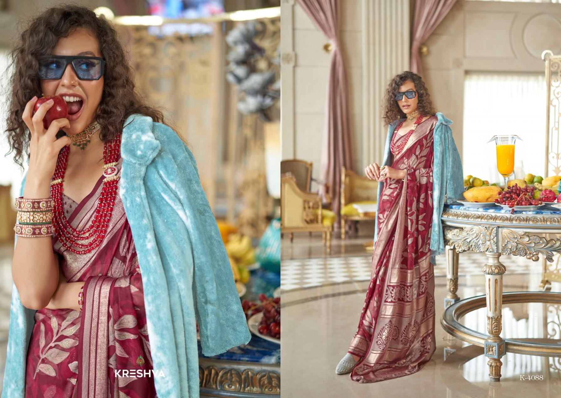 KRESHVA THE MOMENTS ELEGANCE GEORGETTE SAREES 