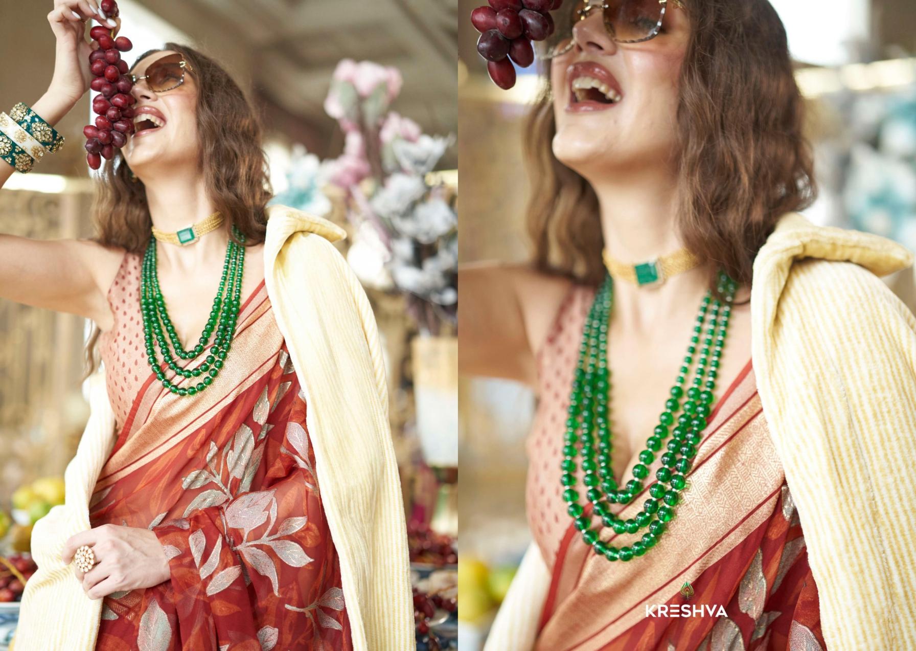 KRESHVA THE MOMENTS ELEGANCE GEORGETTE SAREES 