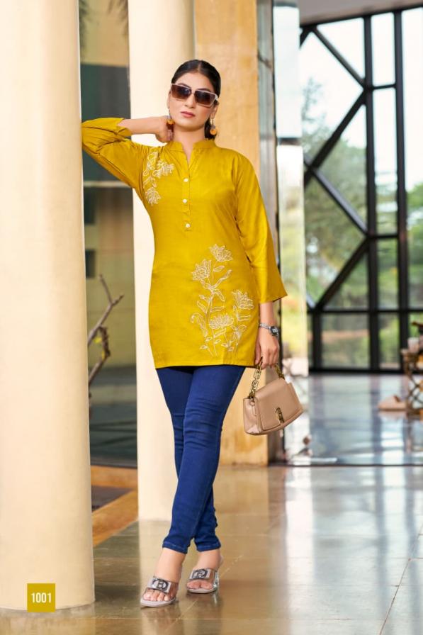 BLOSSOM BY TIPS & TOPS RAYON CLASSIC FULL STITCH SHORT TOPS 