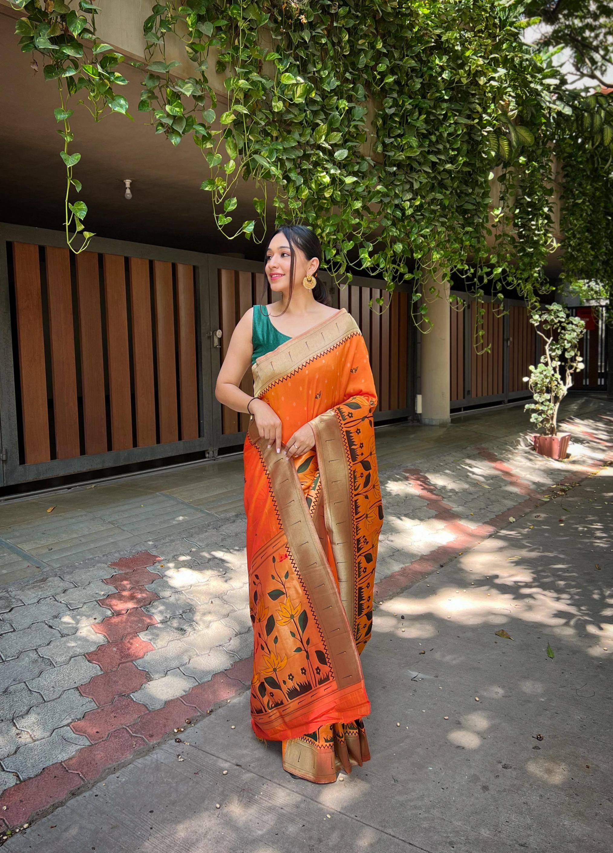 TITLI BANARASI PAITHANI SILK STYLISH SAREES 