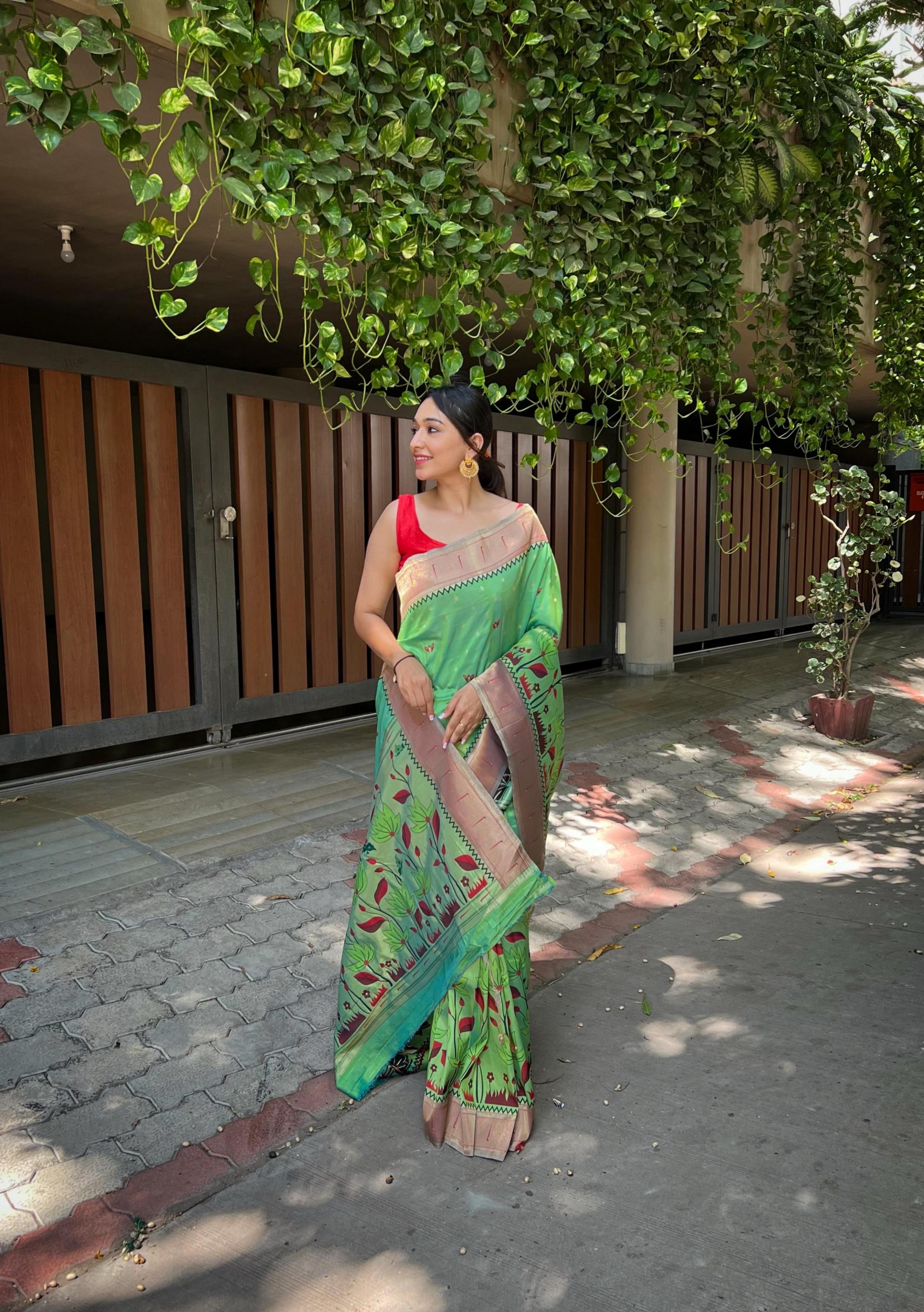 TITLI BANARASI PAITHANI SILK STYLISH SAREES 