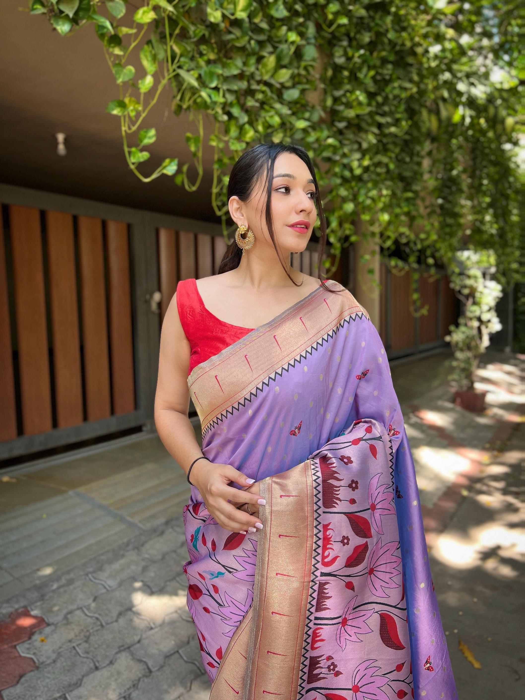 TITLI BANARASI PAITHANI SILK STYLISH SAREES 