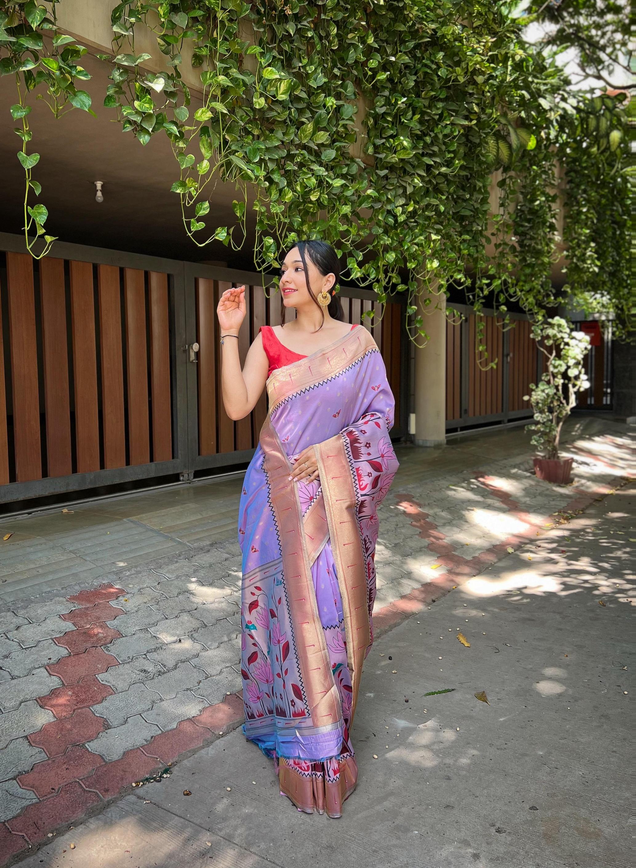 TITLI BANARASI PAITHANI SILK STYLISH SAREES 