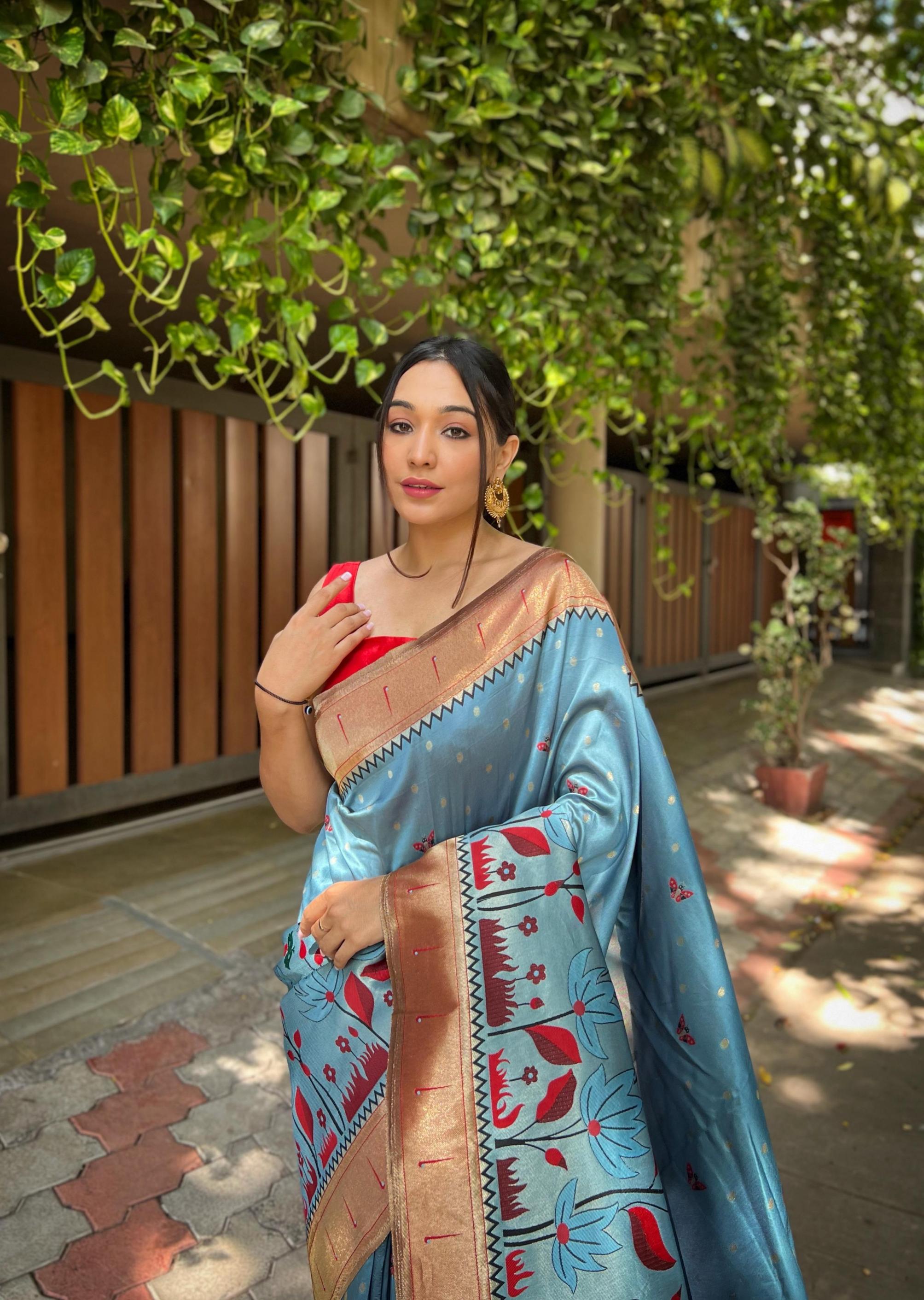 TITLI BANARASI PAITHANI SILK STYLISH SAREES 