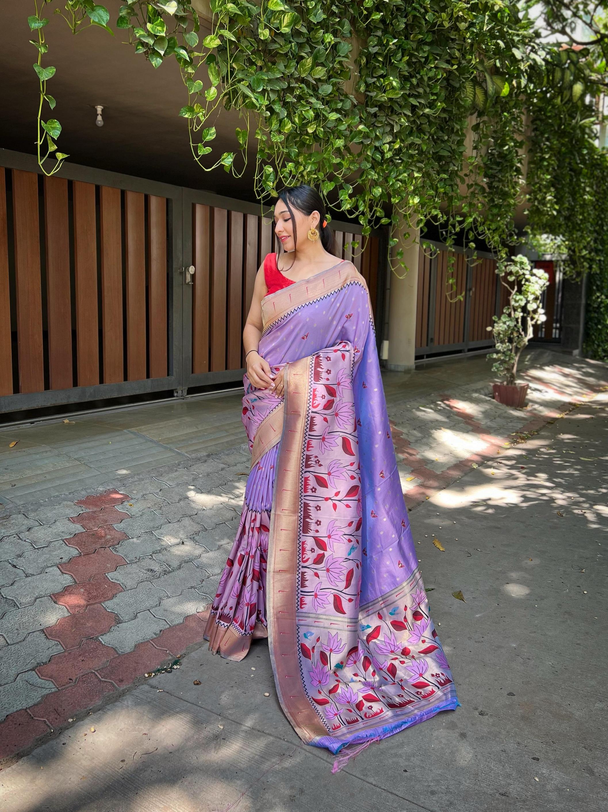 TITLI BANARASI PAITHANI SILK STYLISH SAREES 