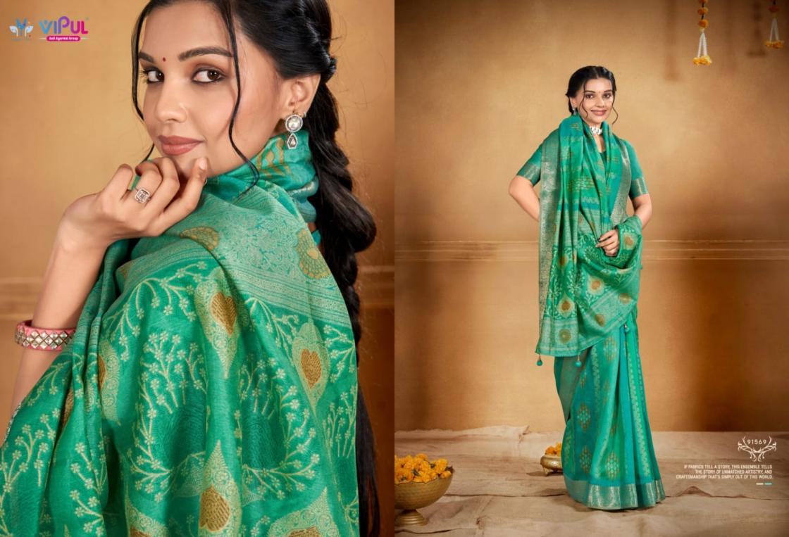 ANGORA SILK 91566-91571 BY VIPUL FASHION SOFT SILK STYLISH SAREE 