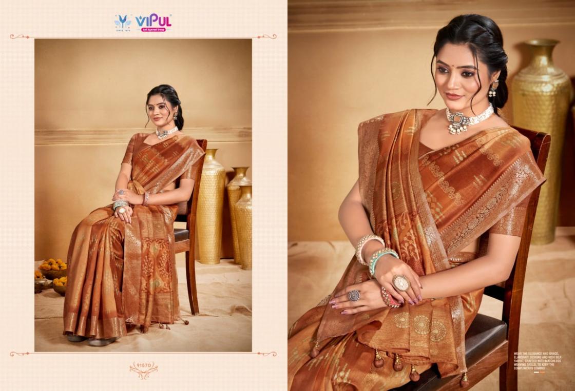ANGORA SILK 91566-91571 BY VIPUL FASHION SOFT SILK STYLISH SAREE 