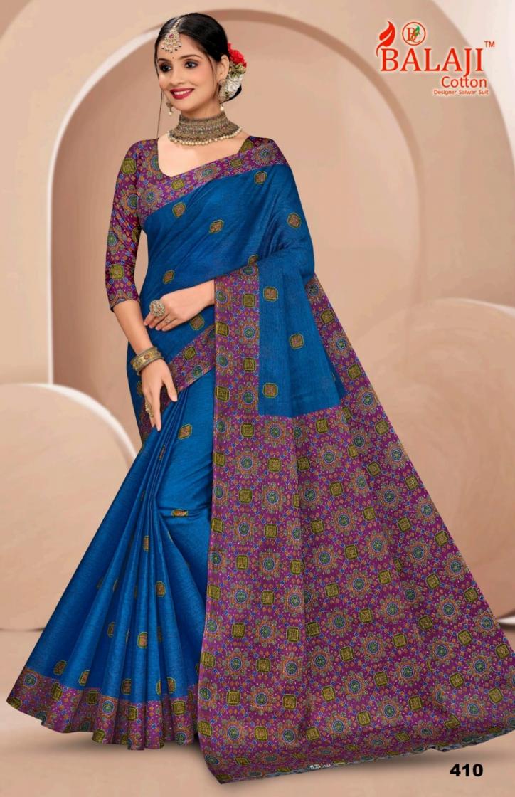 SOFT MASLEEN VOL 4 BY BALAJI COTTON PRETTY LOOK SAREE ONLINE 