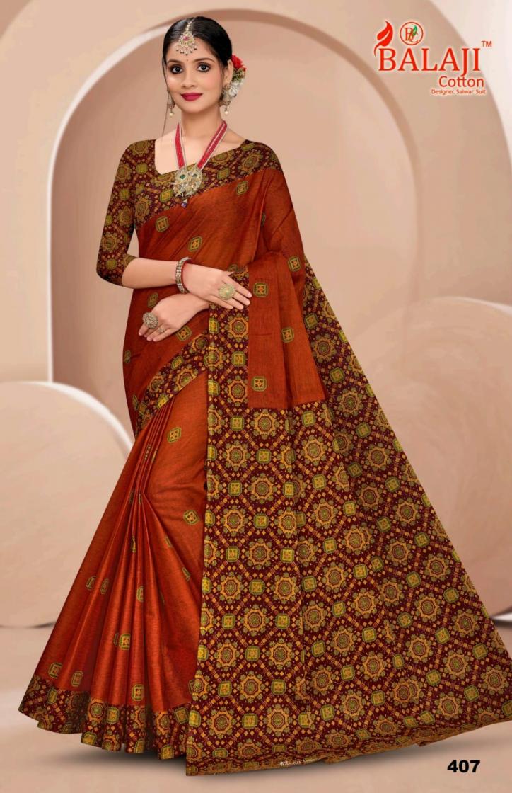 SOFT MASLEEN VOL 4 BY BALAJI COTTON PRETTY LOOK SAREE ONLINE 