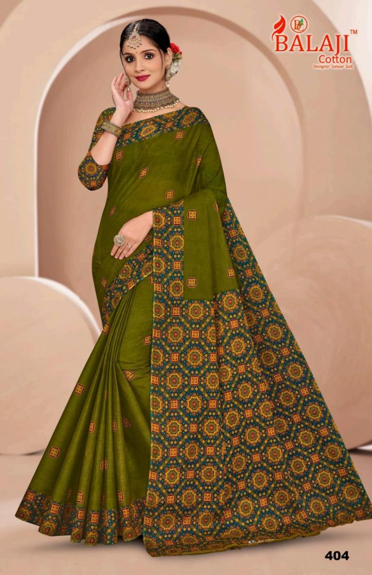 SOFT MASLEEN VOL 4 BY BALAJI COTTON PRETTY LOOK SAREE ONLINE 