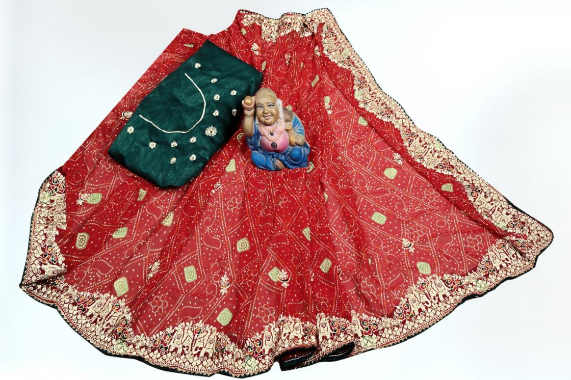 GEORGETTE BANDHANI TRADITIONAL SAREES ONLINE 