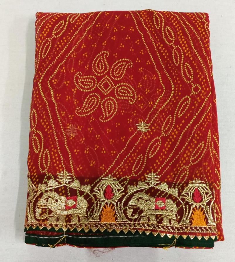 GEORGETTE BANDHANI TRADITIONAL SAREES ONLINE 