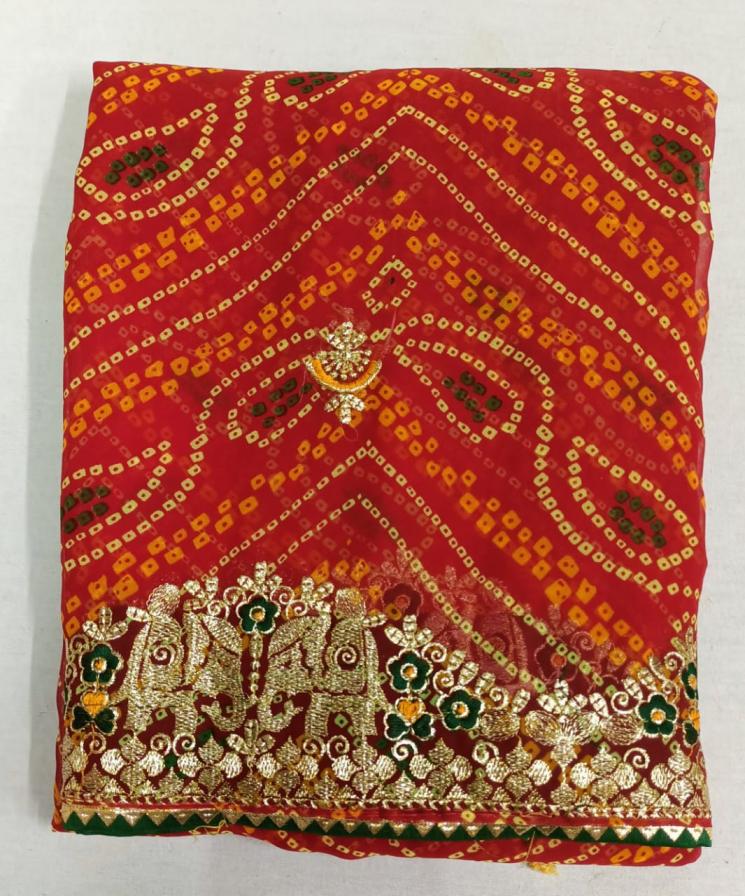 GEORGETTE BANDHANI TRADITIONAL SAREES ONLINE 