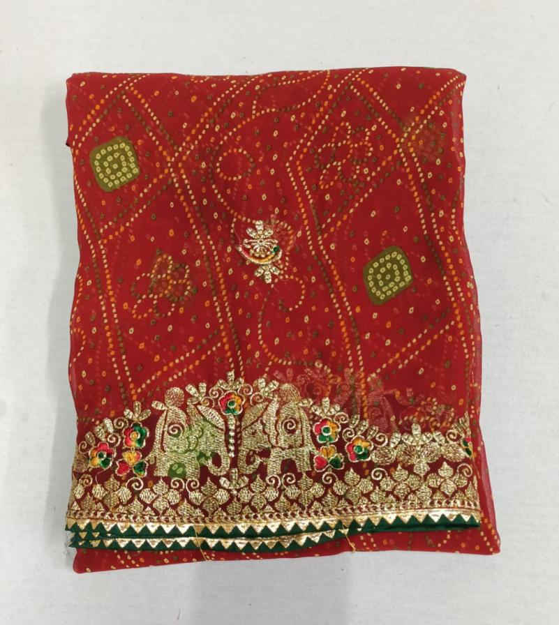 GEORGETTE BANDHANI TRADITIONAL SAREES ONLINE 