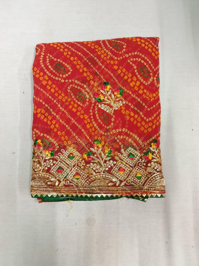 GEORGETTE BANDHANI TRADITIONAL SAREES ONLINE 