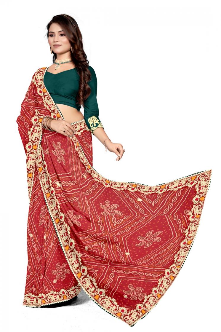 GEORGETTE BANDHANI TRADITIONAL SAREES ONLINE 